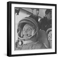 Yuri Gagarin before His Historic 108-Minute Orbital Flight of April 12, 1961-null-Framed Photo