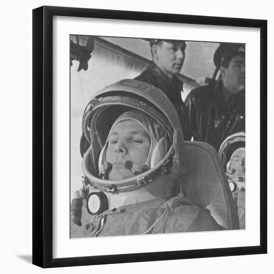 Yuri Gagarin before His Historic 108-Minute Orbital Flight of April 12, 1961-null-Framed Photo