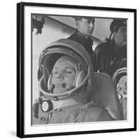 Yuri Gagarin before His Historic 108-Minute Orbital Flight of April 12, 1961-null-Framed Photo