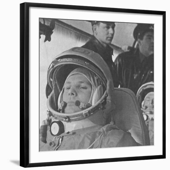 Yuri Gagarin before His Historic 108-Minute Orbital Flight of April 12, 1961-null-Framed Photo