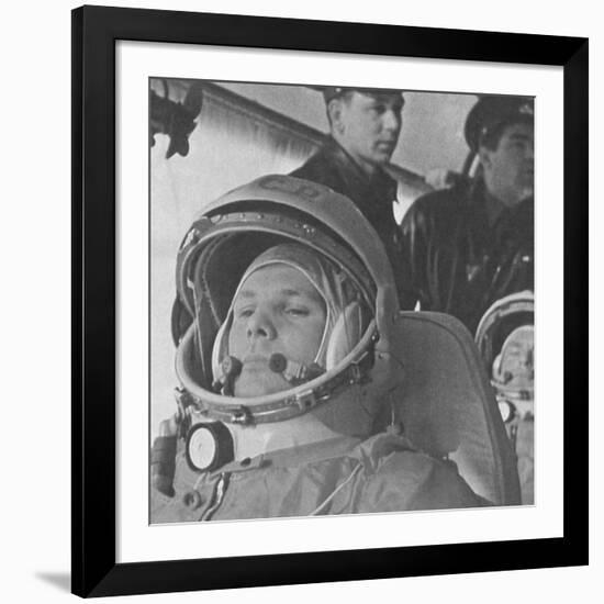 Yuri Gagarin before His Historic 108-Minute Orbital Flight of April 12, 1961-null-Framed Photo