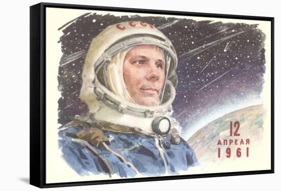 Yuri Gagarin in Cosmonaut Outfit-null-Framed Stretched Canvas