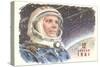 Yuri Gagarin in Cosmonaut Outfit-null-Stretched Canvas