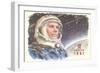 Yuri Gagarin in Cosmonaut Outfit-null-Framed Art Print