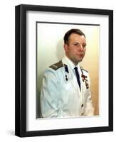 Yuri Gagarin, Russian Cosmonaut, 1960S-null-Framed Premium Giclee Print