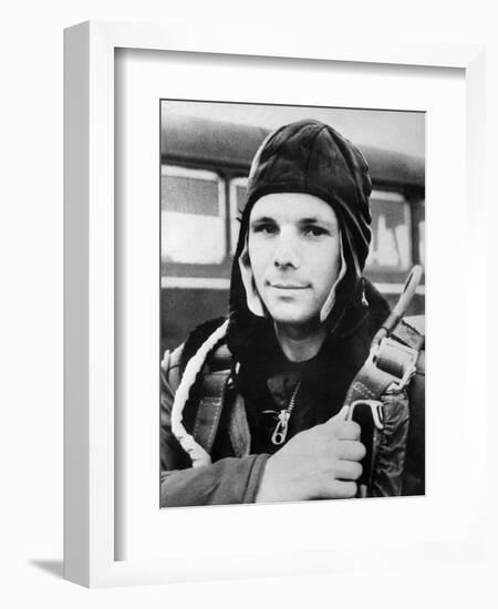 Yuri Gagarin, Russian Cosmonaut, 1961-null-Framed Giclee Print