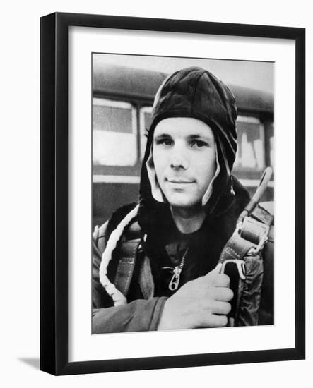 Yuri Gagarin, Russian Cosmonaut, 1961-null-Framed Giclee Print