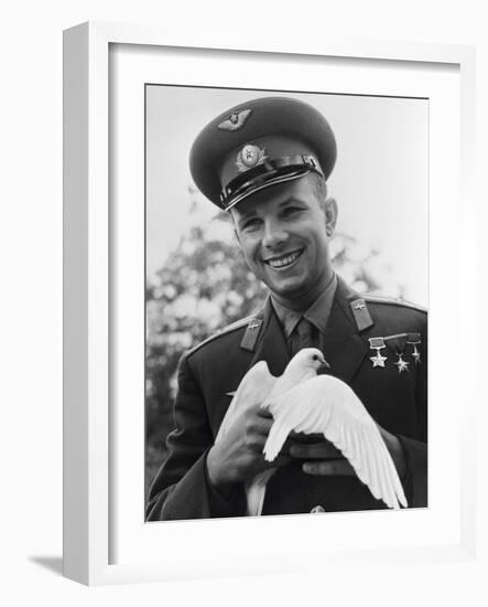 Yuri Gagarin, Russian Cosmonaut, C1963-C1964-null-Framed Photographic Print
