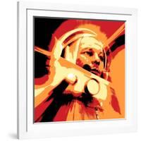 Yuri Gagarin, Soviet Cosmonaut, Artwork-Detlev Van Ravenswaay-Framed Premium Photographic Print