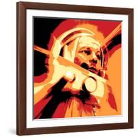 Yuri Gagarin, Soviet Cosmonaut, Artwork-Detlev Van Ravenswaay-Framed Photographic Print