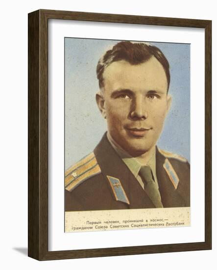 Yuri Gagarin, Soviet Cosmonaut-null-Framed Photographic Print