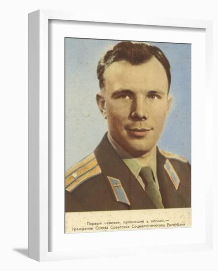 Yuri Gagarin, Soviet Cosmonaut-null-Framed Photographic Print