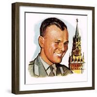 Yuri Gagarin-English School-Framed Giclee Print