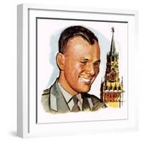 Yuri Gagarin-English School-Framed Giclee Print