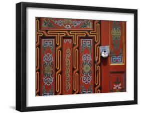 Yurt Door, Mongolia-null-Framed Photographic Print