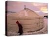 Yurts, Mongolia-Peter Adams-Stretched Canvas