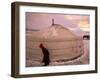 Yurts, Mongolia-Peter Adams-Framed Photographic Print