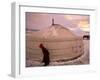 Yurts, Mongolia-Peter Adams-Framed Photographic Print