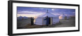 Yurts, Mongolia-Peter Adams-Framed Photographic Print