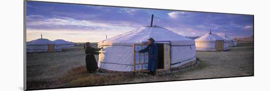 Yurts, Mongolia-Peter Adams-Mounted Photographic Print