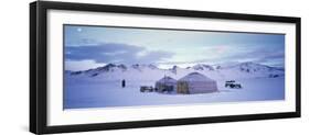 Yurts, Mongolia-Peter Adams-Framed Photographic Print