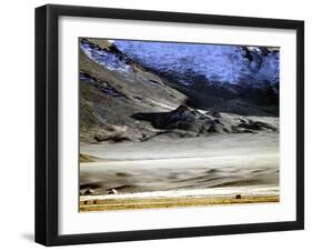 Yurts of One of the Eagle Hunters Grandfathers, Golden Eagle Festival, Mongolia-Amos Nachoum-Framed Photographic Print