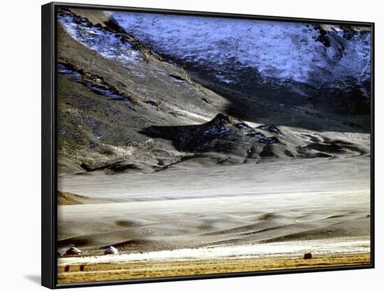 Yurts of One of the Eagle Hunters Grandfathers, Golden Eagle Festival, Mongolia-Amos Nachoum-Framed Photographic Print