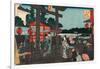 Yushima Tenmangu-Utagawa Hiroshige-Framed Giclee Print