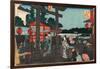 Yushima Tenmangu-Utagawa Hiroshige-Framed Giclee Print