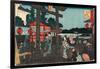 Yushima Tenmangu-Utagawa Hiroshige-Framed Giclee Print