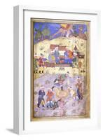 Yusuf Being Rescued from the Pit, C.1492-3 (Illuminated Manuscript on Paper)-null-Framed Giclee Print