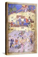 Yusuf Being Rescued from the Pit, C.1492-3 (Illuminated Manuscript on Paper)-null-Stretched Canvas