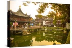 Yuyuan Gardens and Bazaar, Old Town, Shanghai, China-Jon Arnold-Stretched Canvas