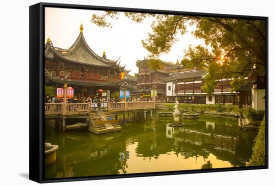 Yuyuan Gardens and Bazaar, Old Town, Shanghai, China-Jon Arnold-Framed Stretched Canvas