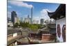 Yuyuan Gardens and Bazaar with the Shanghai Tower Behind, Old Town, Shanghai, China-Jon Arnold-Mounted Photographic Print