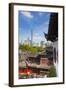 Yuyuan Gardens and Bazaar with the Shanghai Tower Behind, Old Town, Shanghai, China-Jon Arnold-Framed Photographic Print
