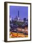 Yuyuan Gardens and Bazaar with the Shanghai Tower Behind, Old Town, Shanghai, China-Jon Arnold-Framed Photographic Print