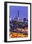 Yuyuan Gardens and Bazaar with the Shanghai Tower Behind, Old Town, Shanghai, China-Jon Arnold-Framed Photographic Print