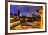 Yuyuan Gardens and Bazaar with the Shanghai Tower Behind, Old Town, Shanghai, China-Jon Arnold-Framed Photographic Print