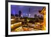 Yuyuan Gardens and Bazaar with the Shanghai Tower Behind, Old Town, Shanghai, China-Jon Arnold-Framed Photographic Print