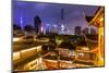 Yuyuan Gardens and Bazaar with the Shanghai Tower Behind, Old Town, Shanghai, China-Jon Arnold-Mounted Photographic Print