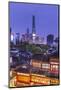 Yuyuan Gardens and Bazaar with the Shanghai Tower Behind, Old Town, Shanghai, China-Jon Arnold-Mounted Photographic Print