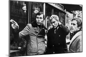 Yves Boisset Directing Gian Maria Volente and Denis Manuel in a Scene from the Movie "L'Attentat"-null-Mounted Photo