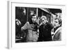 Yves Boisset Directing Gian Maria Volente and Denis Manuel in a Scene from the Movie "L'Attentat"-null-Framed Photo