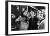 Yves Boisset Directing Gian Maria Volente and Denis Manuel in a Scene from the Movie "L'Attentat"-null-Framed Photo