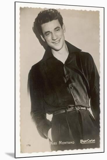 Yves Montand (Ivo Levi) French Film Actor-null-Mounted Photographic Print