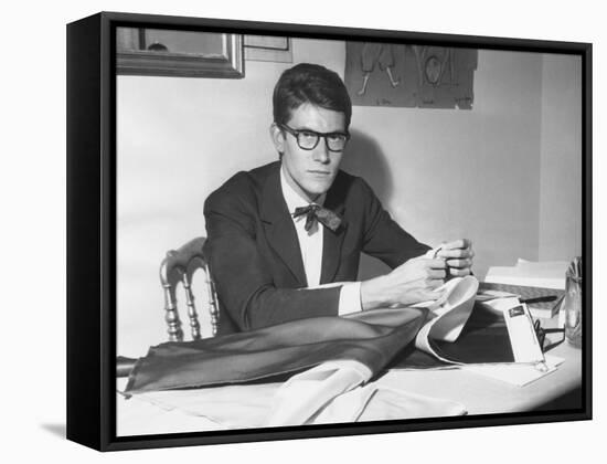 Yves Saint Laurent Opened His Couture Fashion House in Paris in 1961-null-Framed Stretched Canvas