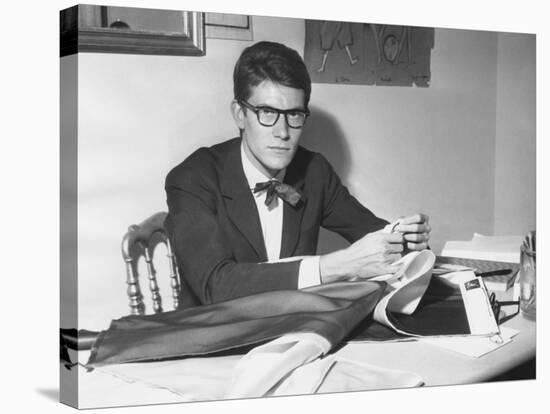 Yves Saint Laurent Opened His Couture Fashion House in Paris in 1961-null-Stretched Canvas