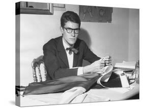 Yves Saint Laurent Opened His Couture Fashion House in Paris in 1961-null-Stretched Canvas