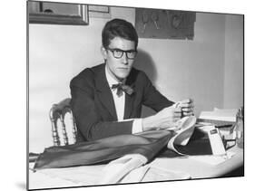 Yves Saint Laurent Opened His Couture Fashion House in Paris in 1961-null-Mounted Photo